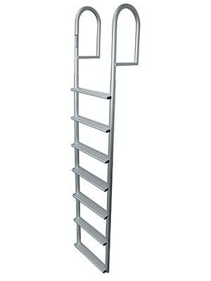 JIF Marine 3-Step Stationary Dock Ladder - Wide 4" Step