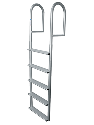 JIF Marine Stationary Dock Ladder - Wide 4" Step