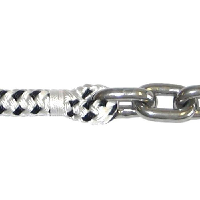 Anchorlift Double-Braided Rope Spliced with Stainless Chain (For Windlass)  –